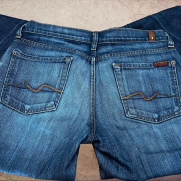 7 For All Mankind Womens Bootcut Jeans - Size 28 - Picture 5 of 10